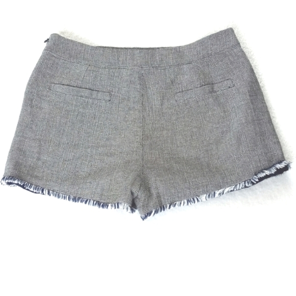 ***Relisted*** Anthropologie Ethereal Blue Fringed Hem Blue Tweed Shorts - Picture 2 of 6